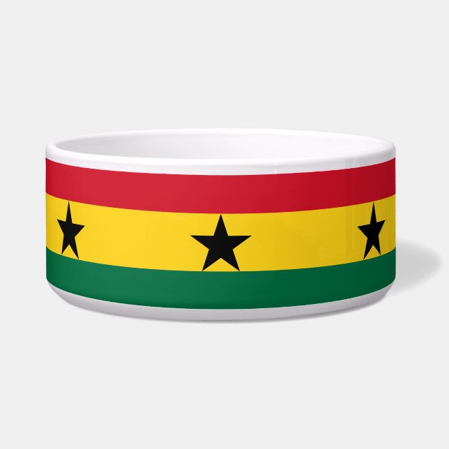 Écuelle Ghana Flag Pet Bowl (Devant)