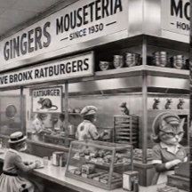 Gingers NYC Mouseteria, Maison du Mousedog.