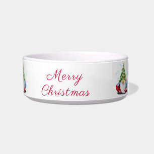 Écuelle Gnome mignonne avec arbre de Noël Casquette et cad
