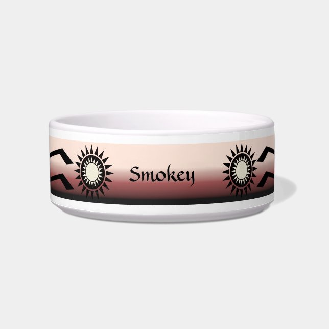 Écuelle Gradient Soft Toned Southwestern Style Pet Bowl (Devant)