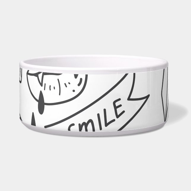 Écuelle Graffiti mignon : Doodle Art Set. (Devant)