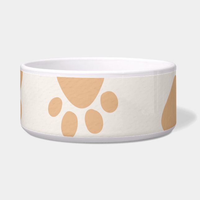 Écuelle Grand bol pour animaux à empreinte de patte (Gauche)