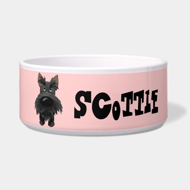 Écuelle Grand Scottie drôle de nez (Devant)