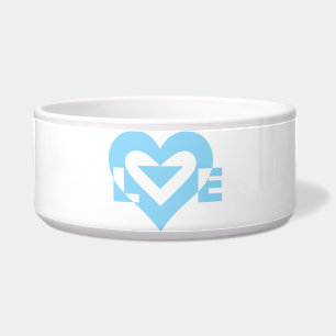 Écuelle Graphique d'amour cool, Bleu
