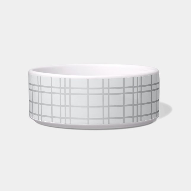 Écuelle Gris, moderne, simple, cool, lignes de grille tend (Devant)