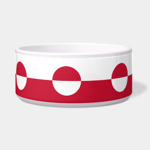 Écuelle Groenland Drapeau Pet Bowl