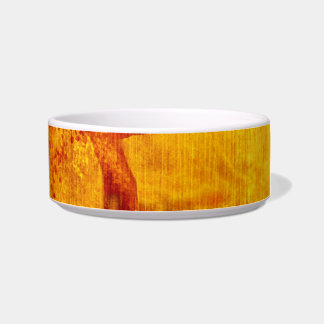 Écuelle Grunge de fleurs jaune rouge art graphique numériq