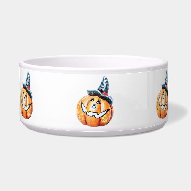 Écuelle Halloween Citrouille Pet Bowl (Devant)