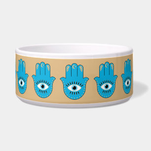 Écuelle Hamsa main Grec mal Oeil bleu