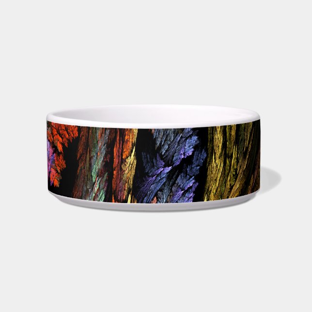 Écuelle Harmonie de couleur Abstrait Art Chat Bowl (Droite)