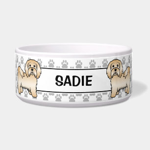 Écuelle Havanais Fauve Chien de Dessin Animé Mignon Avec P