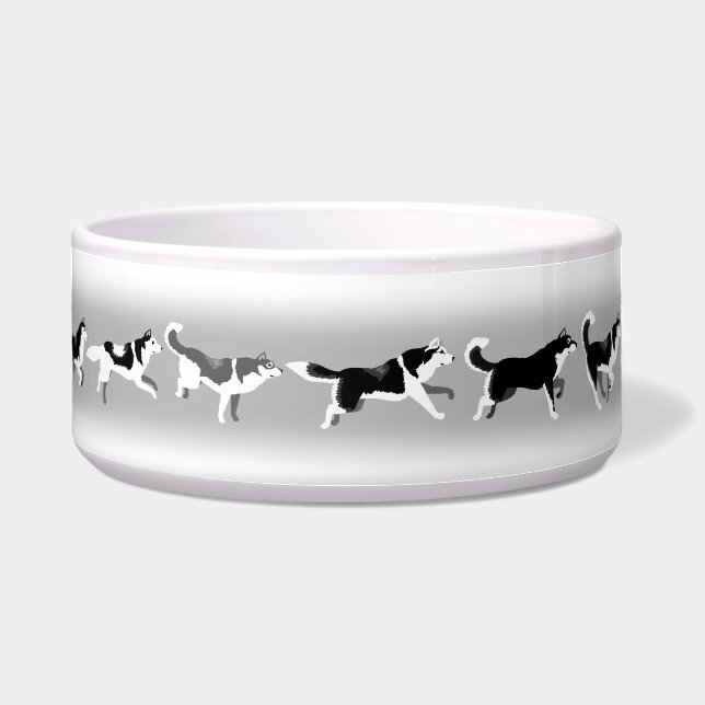 Écuelle HHusky Dog Bowl Siberian Husky Dog Plat alimentair (Devant)