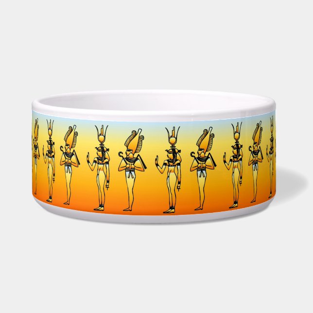 Écuelle Hiéroglyphes égyptiens Pet Bowl (Devant)