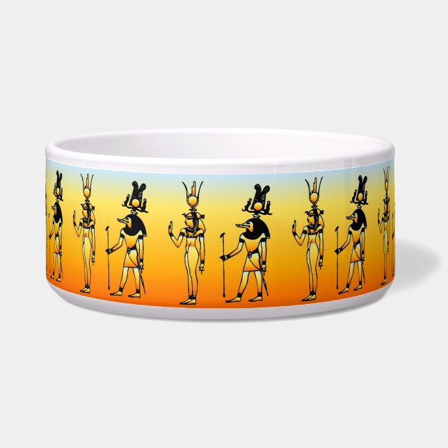 Écuelle Hiéroglyphes égyptiens Pet Bowl (Devant)