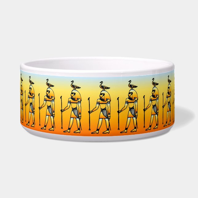 Écuelle Hiéroglyphes égyptiens Pet Bowl (Devant)