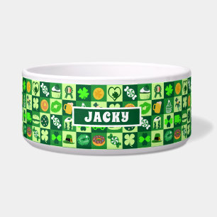 Écuelle Icônes de la Saint-Patrick Motif sans couture