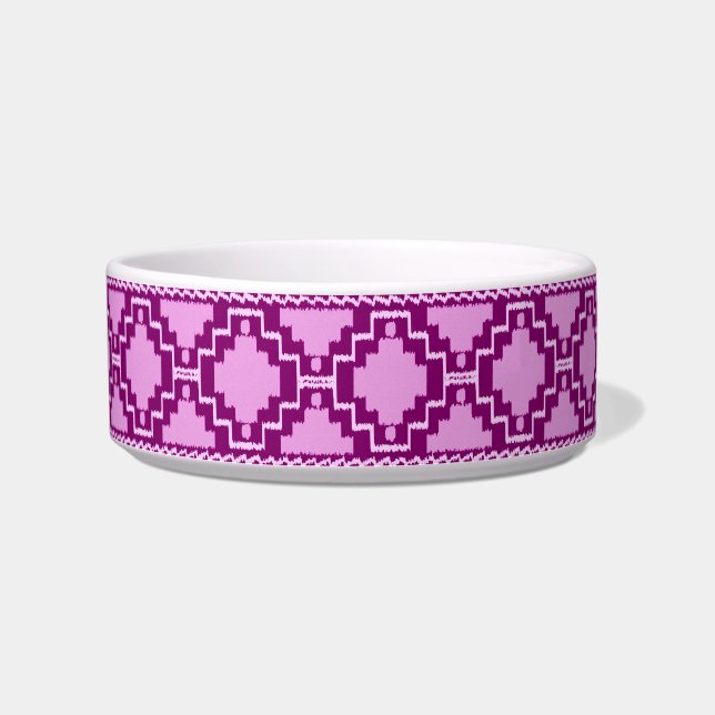 Écuelle Ikat Aztec Motif - Amethyst violet et violet (Gauche)