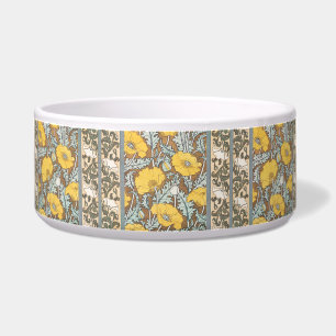 Écuelle illustration d'art pavot fleur jaune