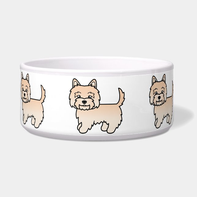 Écuelle Illustration de chien de dessin animé Cairn Terrie (Devant)