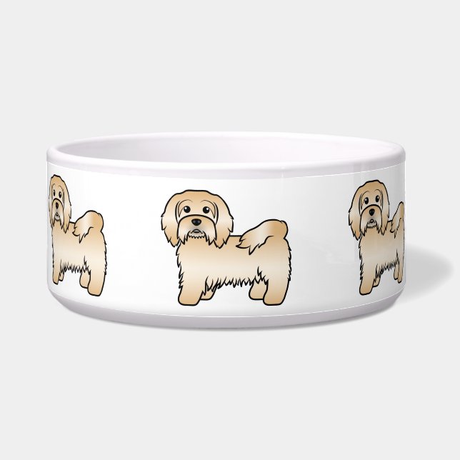 Écuelle Illustration de chien de dessin animé mignon Havan (Devant)