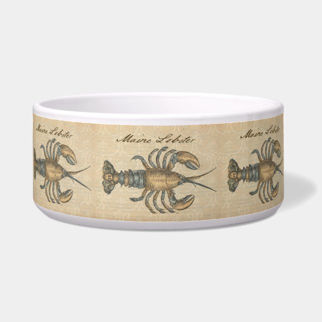 Écuelle Illustration de homard, fruits de mer du Maine (Devant)
