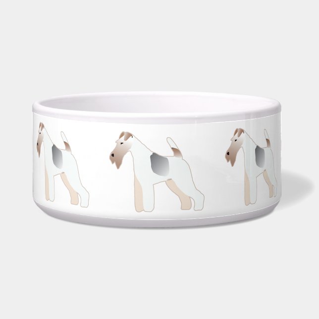 Écuelle Illustration de la race de chien de Terrier Fox de (Devant)