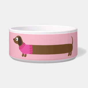 Écuelle Illustration de mignons longs Dachshund
