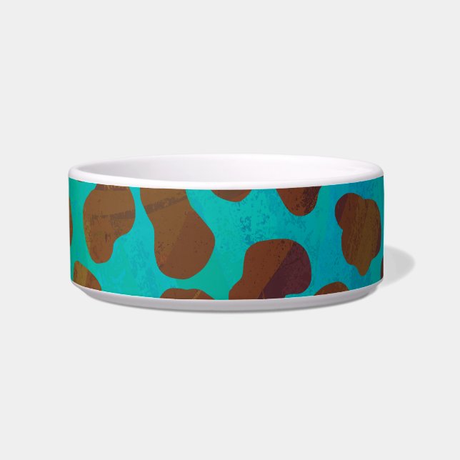 Écuelle Impression Brown et Turquoise dalmate (Droite)