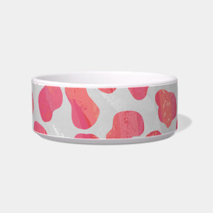 Écuelle Impression dalmate rose et blanc