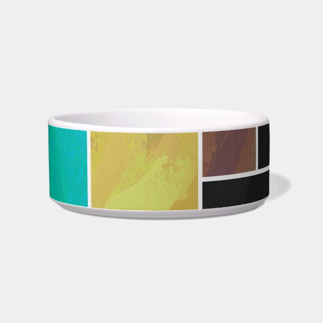 Écuelle Impression noire Brown Turquoise Mondrian (Droite)
