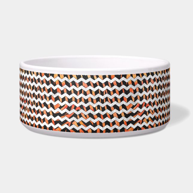 Écuelle Impression noire et orange Zebra (Droite)
