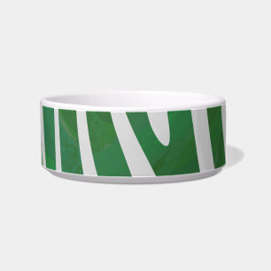 Écuelle Impression verte et blanche Zebra