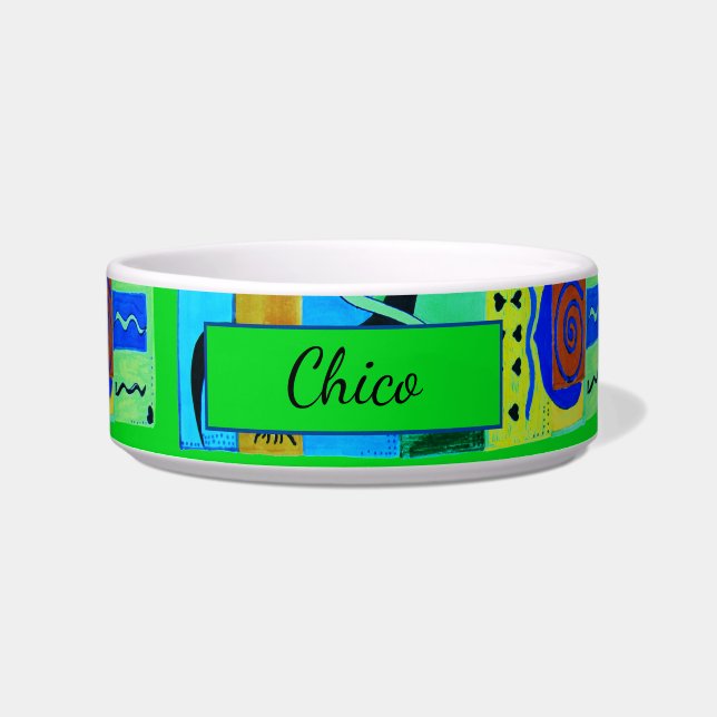 Écuelle Inspiration Abstraite verte moderne de Matisse (Devant)