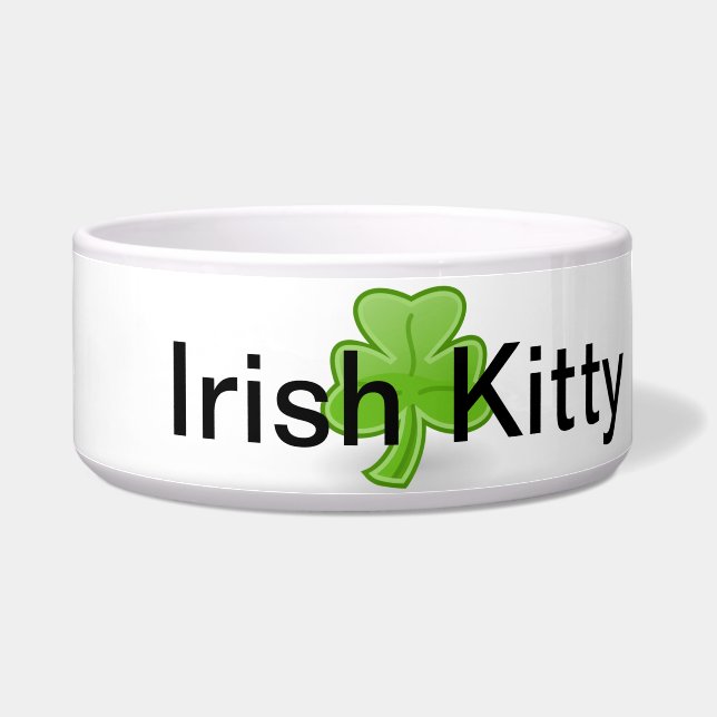 Écuelle Irlandais Kitty Pet Plat (Droite)