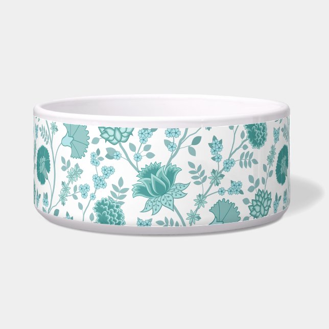 Écuelle Jacobean Floral Big Motif Tee sur blanc (Devant)