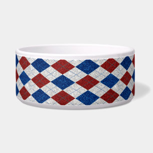 Écuelle Jacquard rouge, blanc, bleu 4 juillet Parties scin
