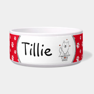 Écuelle J'adore les Eskies J'adore les chiens esquimaux am