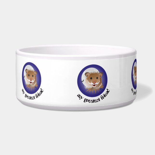 Écuelle J'adore mon petit hamster Pet Bowl (Gauche)