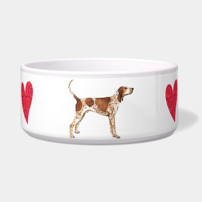 Écuelle J'aime mon American English Coonhound (Droite)