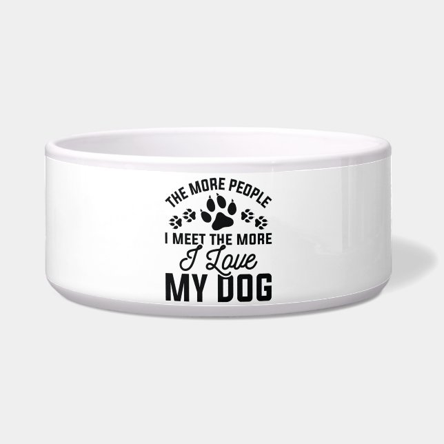 Écuelle J'aime mon chien (Devant)