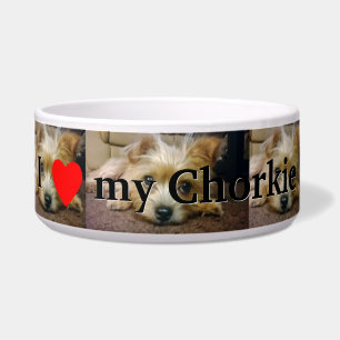 Écuelle J'aime mon Chorkie