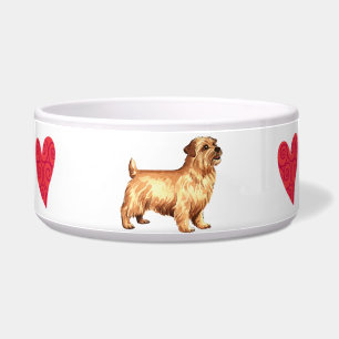 Écuelle J'aime mon Norfolk Terrier