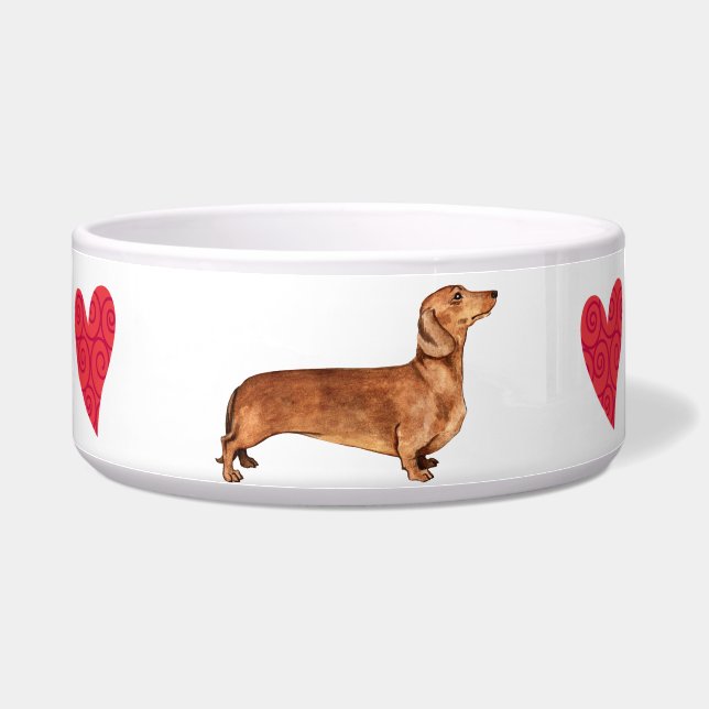 Écuelle J'aime mon teckel (Droite)