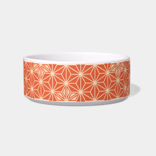 Écuelle Japonais Asanoha motif - corail orange