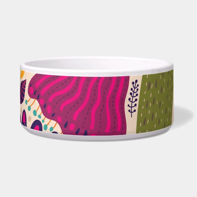 Écuelle Jardin tropical : collection motif de printemps. (Devant)