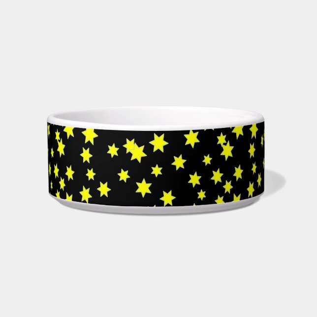 Écuelle Jaune Stars Pet Bowl (Gauche)