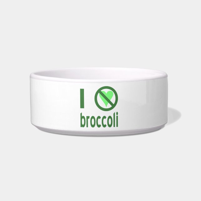 Écuelle Je déteste le texte vert brocoli (Devant)