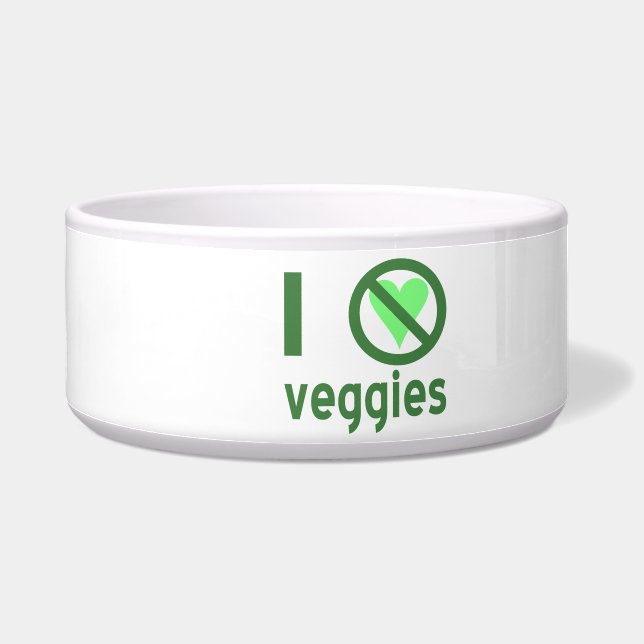 Écuelle Je déteste les légumes, pas d'amour (Gauche)