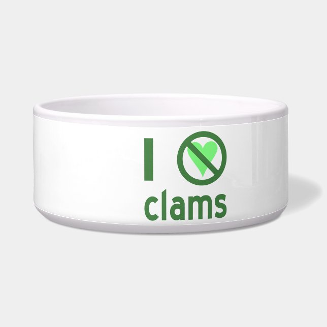 Écuelle Je déteste les palourdes (Gauche)