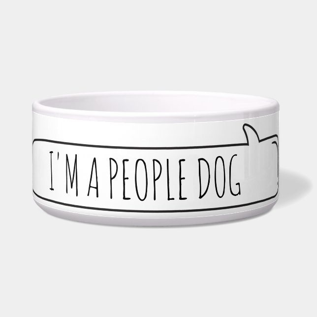 Écuelle Je suis un chien Dog Bowl (Gauche)